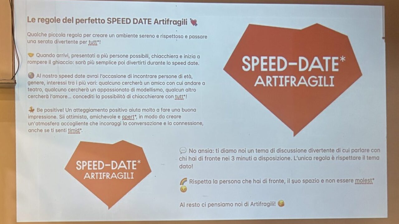 LO SPEED DATE DI ARTIFRAGILI Featured Image